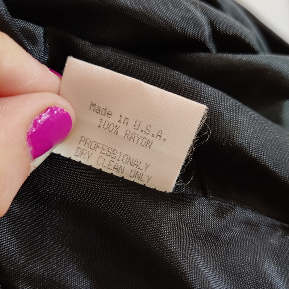 Size 6 A.C. Sport Black & Tan Safari Blazer - Picture 10 of 12